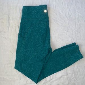 Lululemon Invigorate High-Rise Tight 25” Everlux in Crunch Teal Lagoon